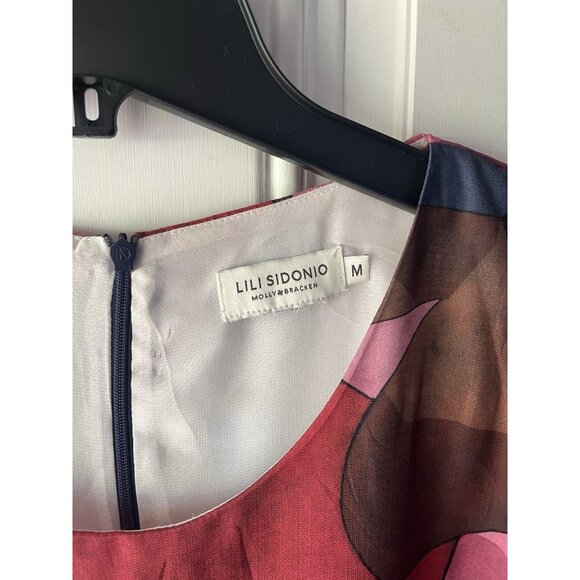 Lili Sidonio Molly Bracken Cubism Art Deco Colorful Shift Dress Size Medium - Picture 3 of 8